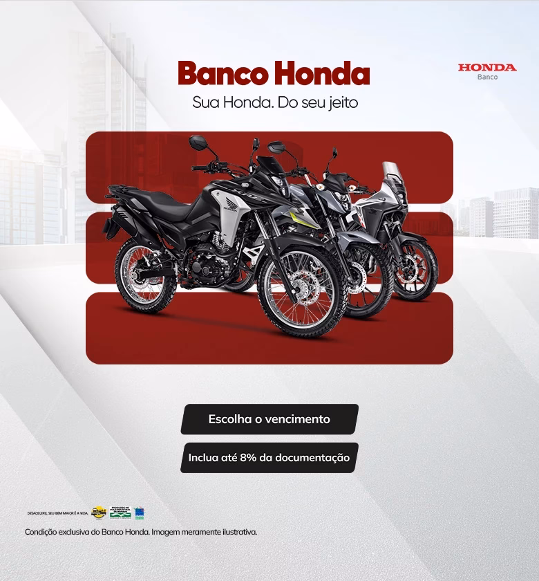 Banner Banco Honda Financiamento