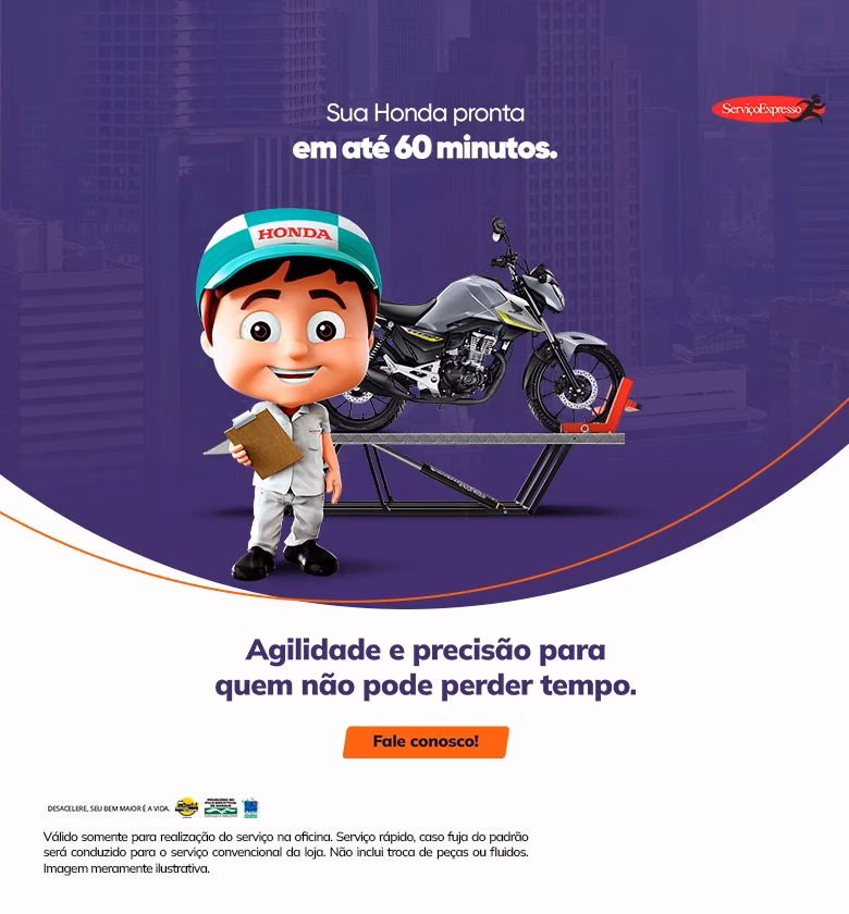 Banner Serviços Expressos Honda