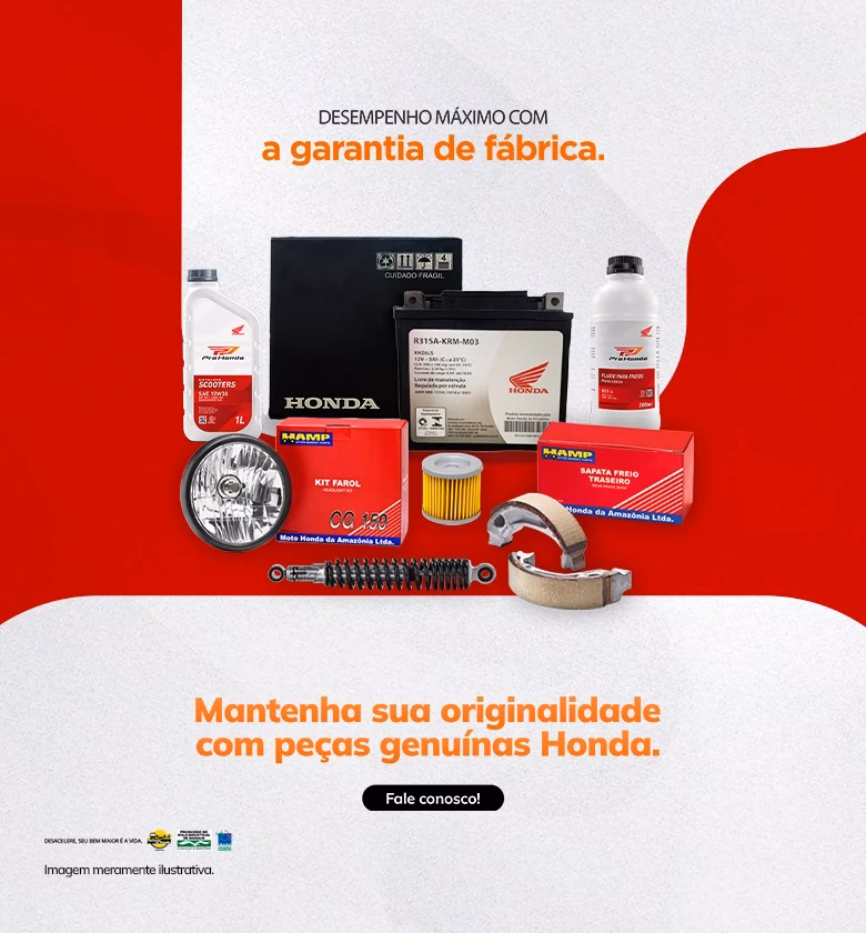 Banner Peças Originais Honda