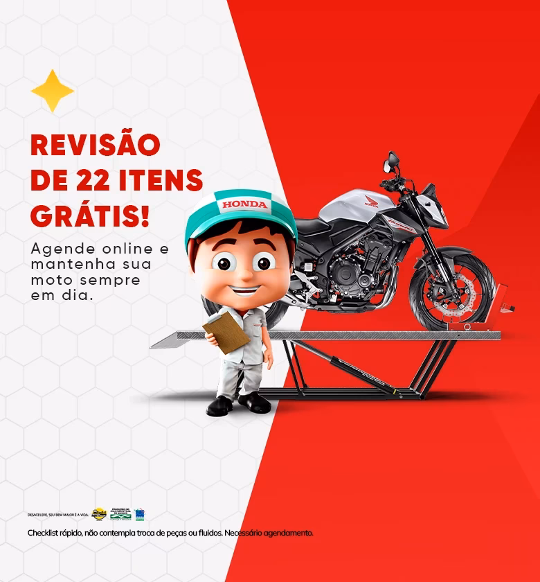 Banner Revisão Geral 22 Itens Grátis Honda