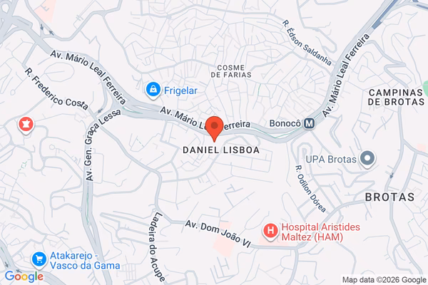 Mapa da localização - Bonocô