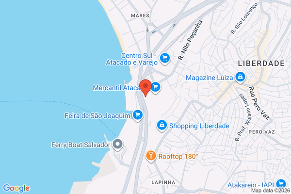 Mapa da localização - Calçada