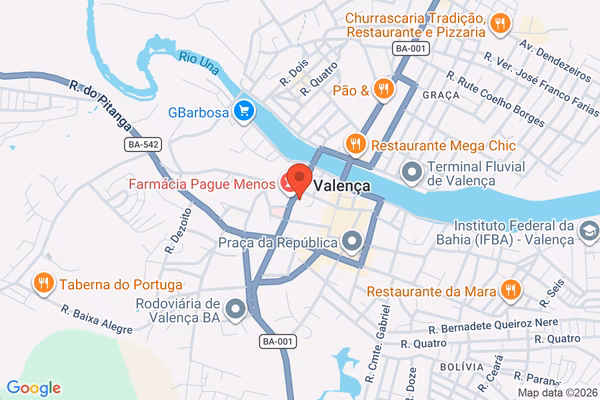 Mapa da localização - Valença (Matriz)