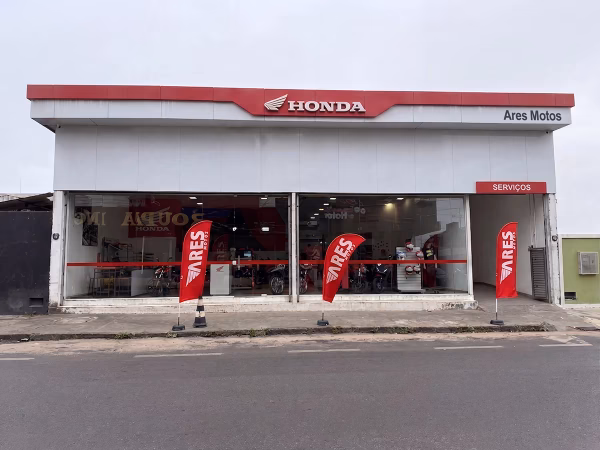 Fachada da Concessionária de Ares Motos em Cruz das Almas - Bahia