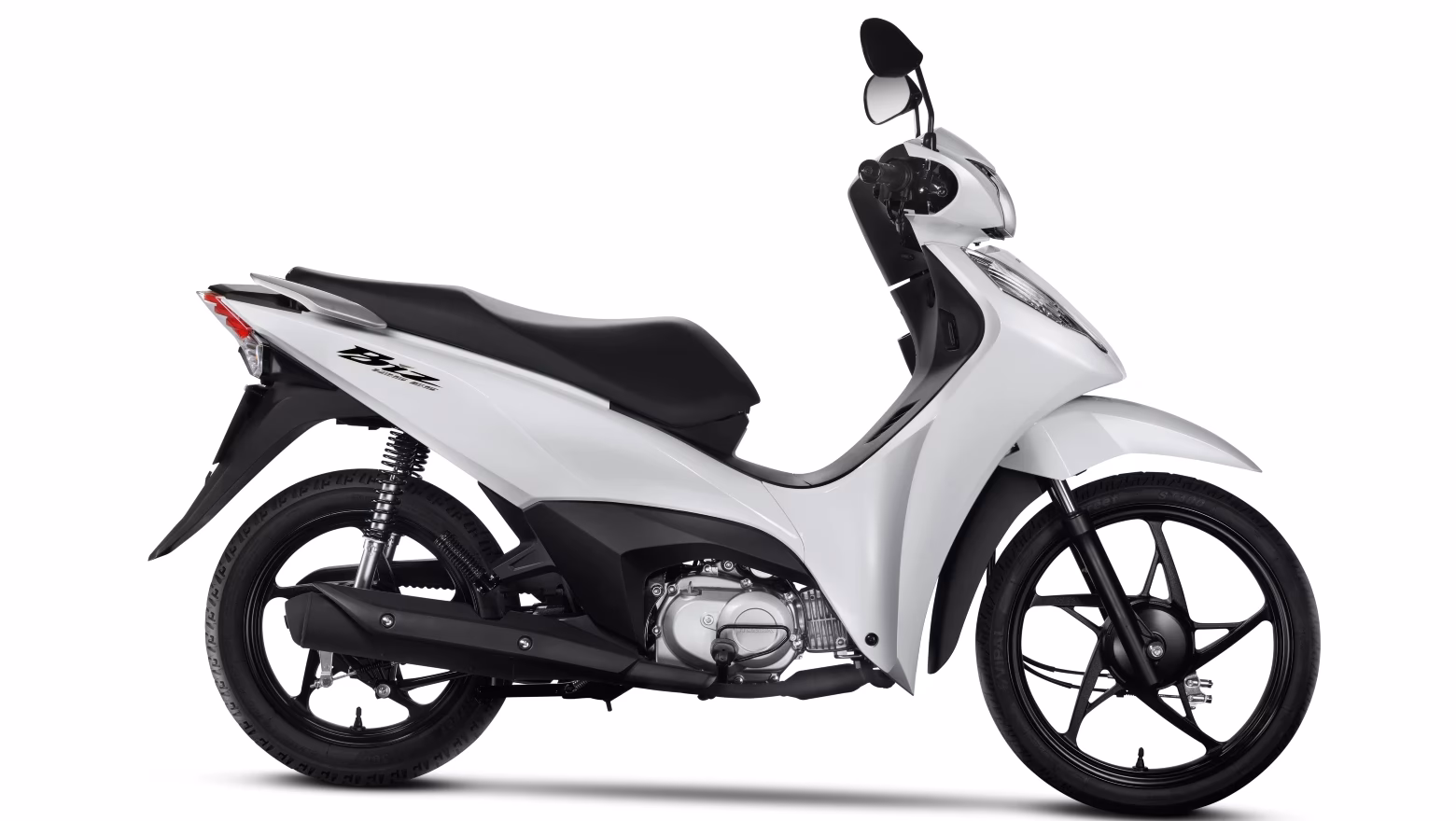 Moto Honda Biz 125 City Galeria De Fotos Lateral Direita Branca Completa - 4 de 12