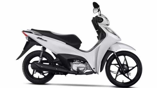 Moto Honda Biz 125 City Galeria De Fotos Lateral Direita Branca Completa
