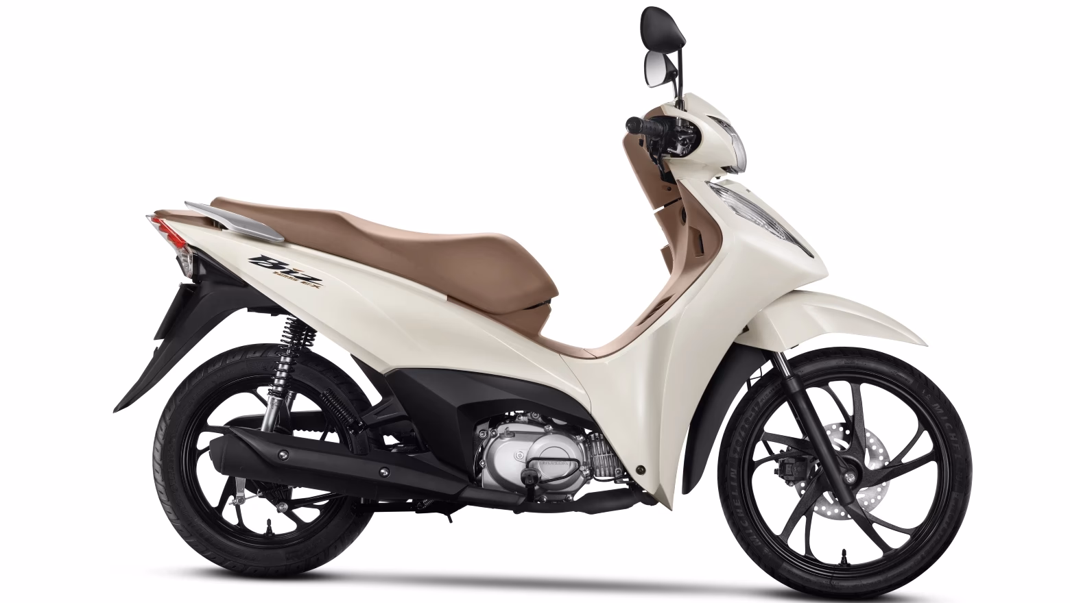 Moto Honda Biz 125 City Galeria De Fotos Lateral Direita Branco Pearolizado Completa - 8 de 12