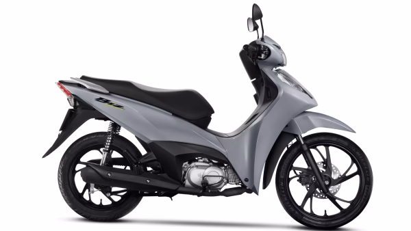 Moto Honda Biz 125 City Galeria De Fotos Lateral Direita Cinza Completa