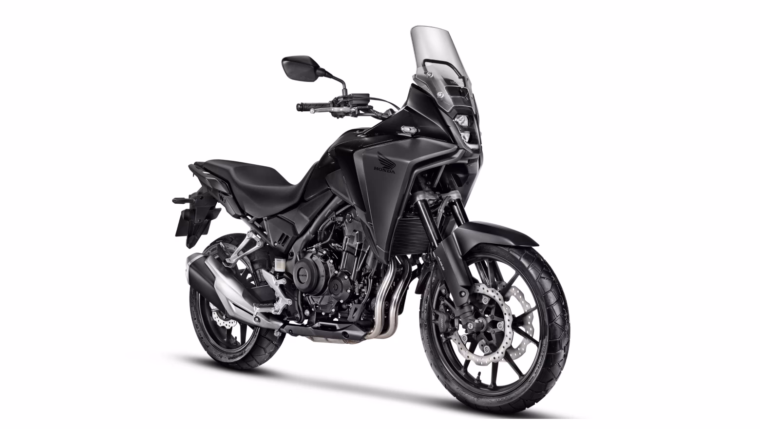 Moto Honda Nx 500 Galeria Diagonal Direita Dianteira Preto - 13 de 17
