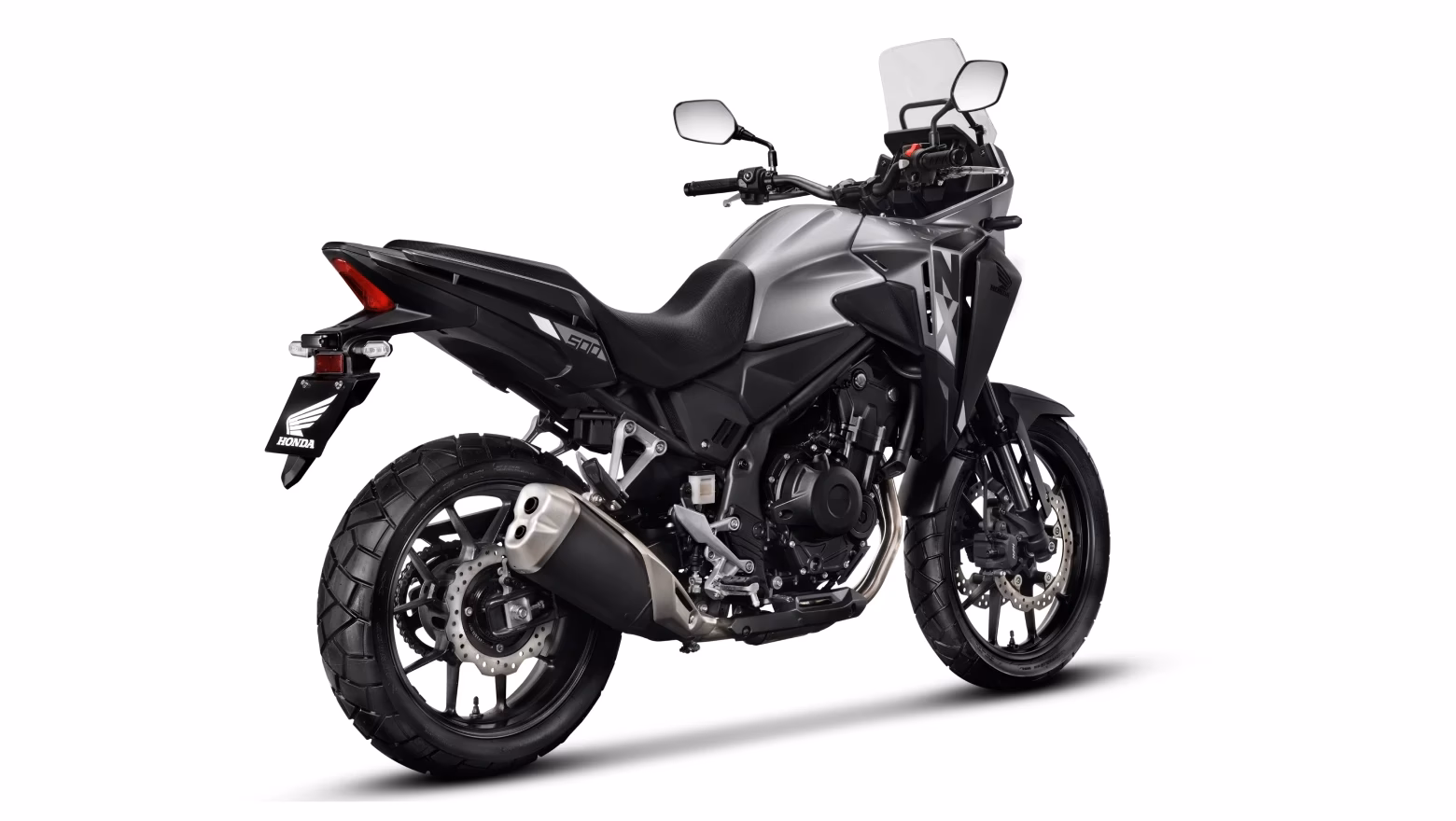 Moto Honda Nx 500 Galeria Diagonal Direita Traseira Prata - 16 de 17
