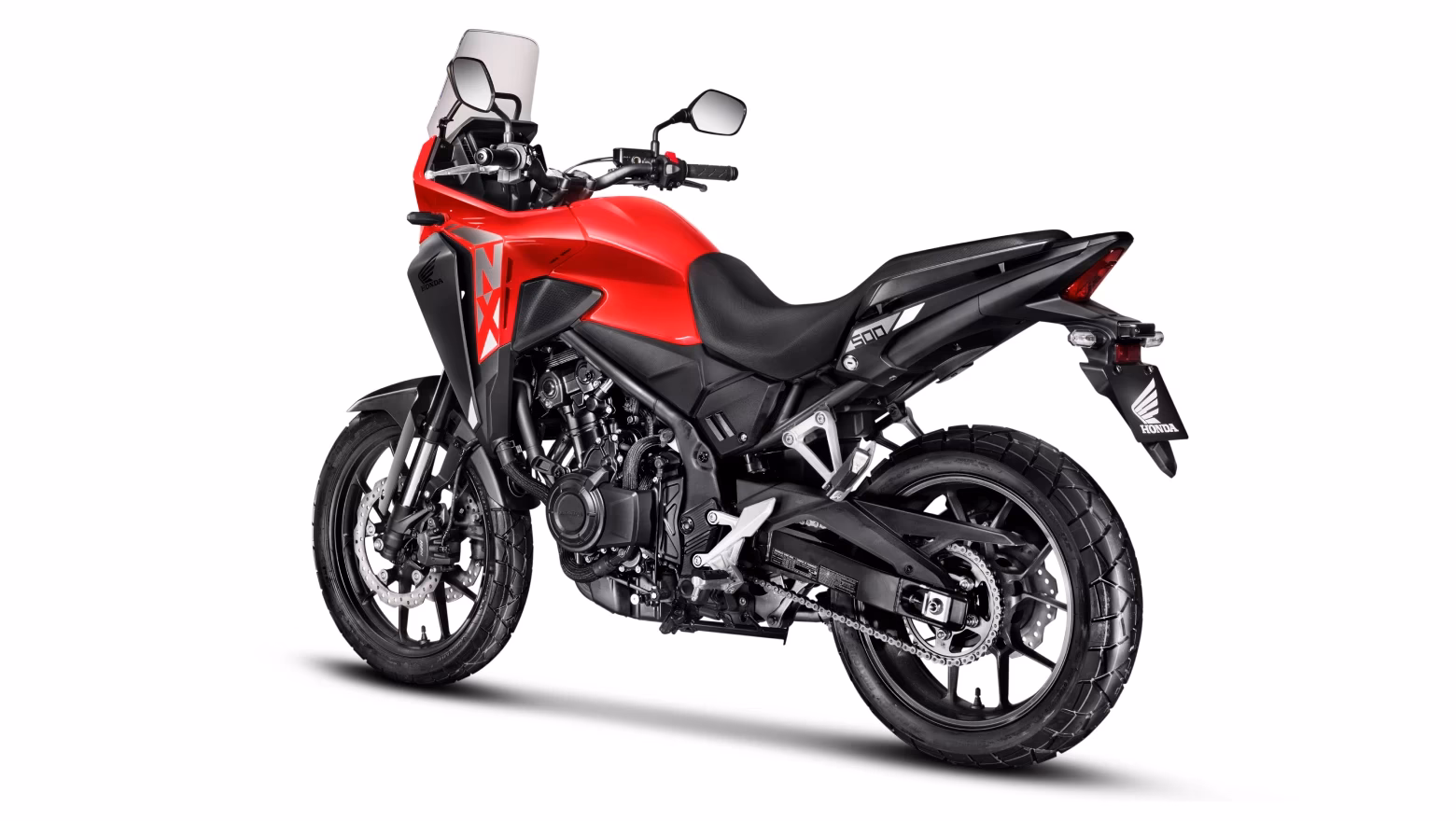 Moto Honda Nx 500 Galeria Diagonal Esquerda Traseira Vermelho - 6 de 17