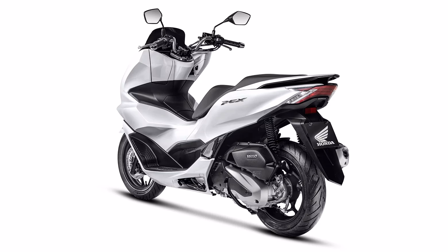 PCX na cor branco perolizado, vista lateral traseira esquerda - 12 de 12