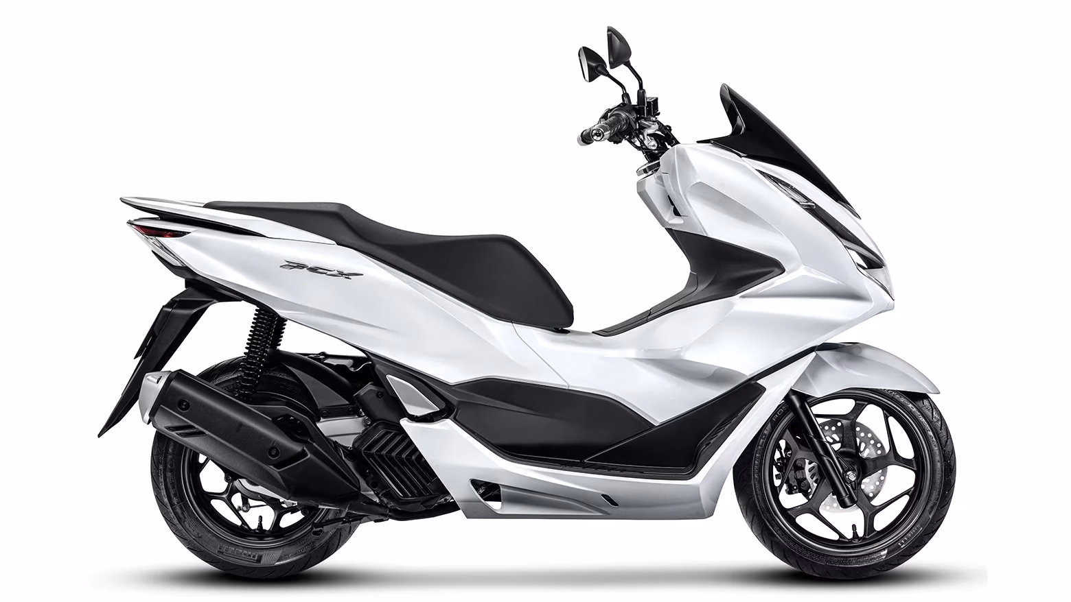 PCX na cor branco perolizado, vista lateral - 10 de 12