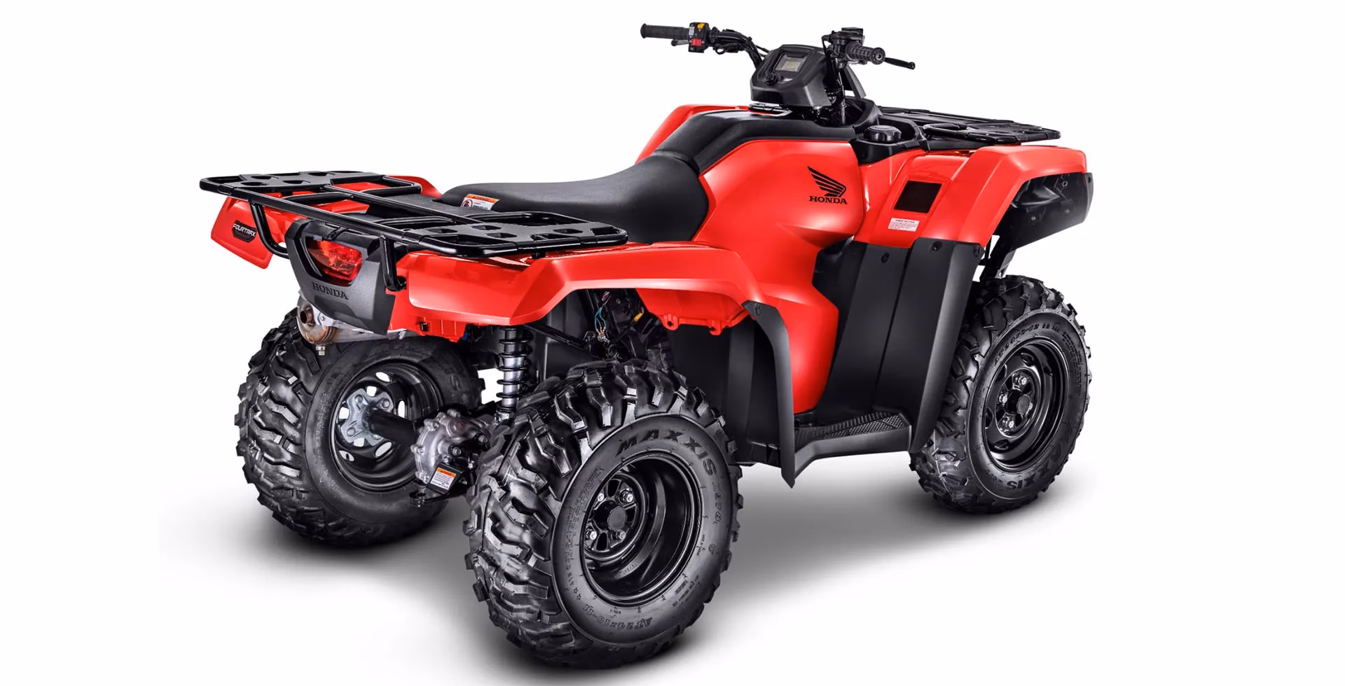 TRX 420 FourTrax na cor vermelha, visão traseira - 5 de 5