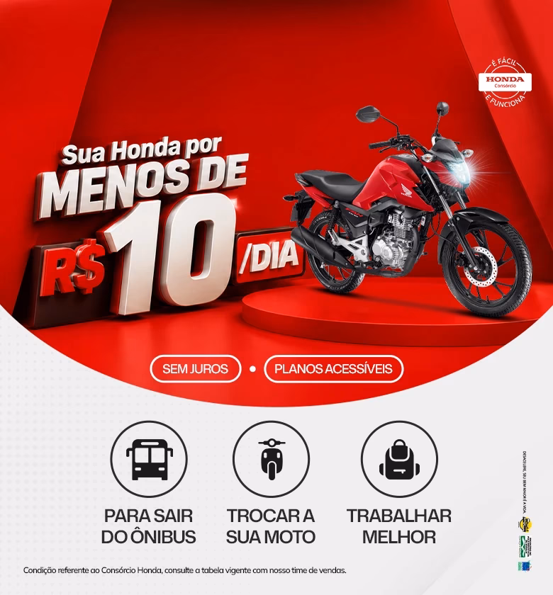 Banner Ares Moto Ceara Consórcio CG 160 Fan