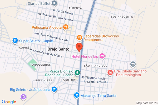 Mapa da localização - Brejo Santo
