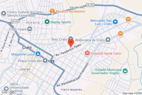 Mapa da localização - Crato