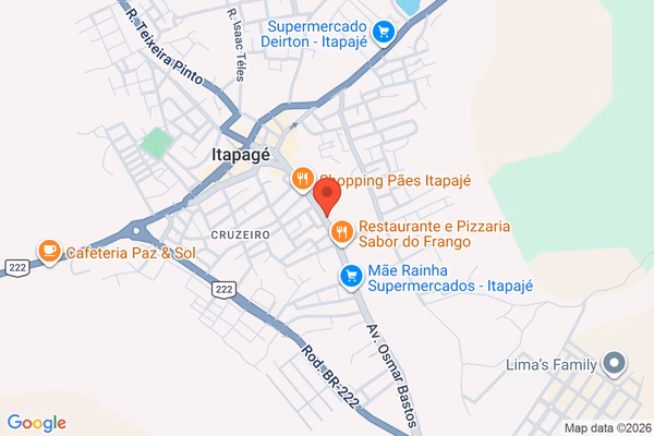Mapa da localização - Itapajé