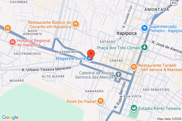Mapa da localização - Itapipoca