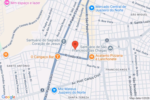 Mapa da localização - Juazeiro do Norte