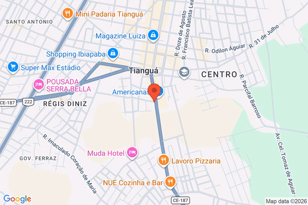 Mapa da localização - Tianguá