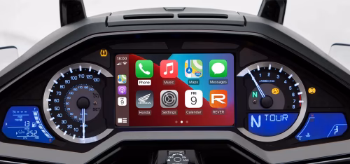 Painel TFT com integração Apple CarPlay e Android Auto