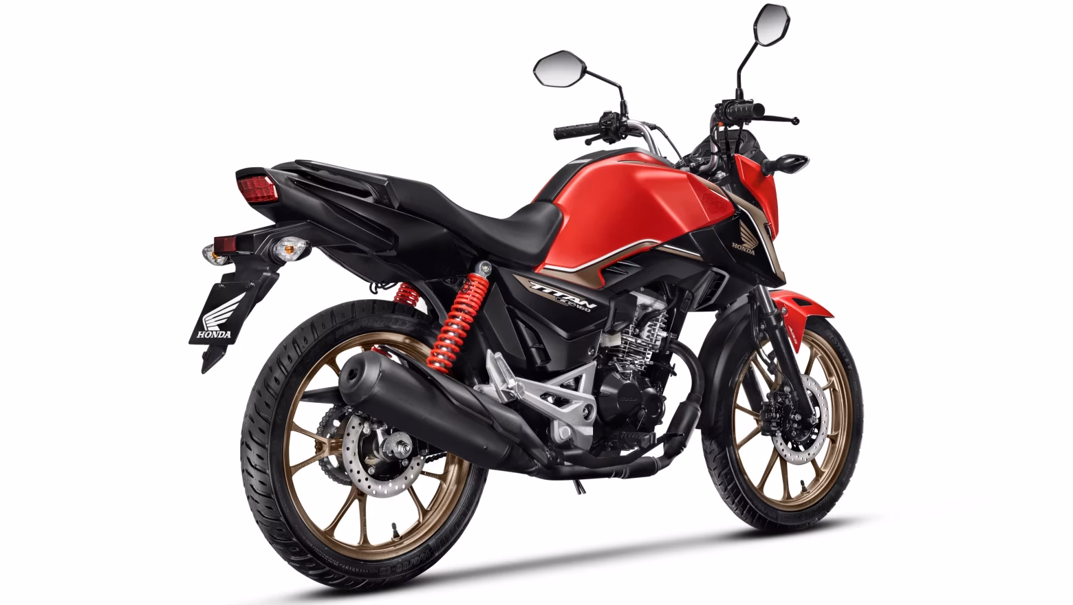 Moto Honda Nova Titan Edição Comemorativa de 50 Anos Visão Vertical Trazeira Direita - 12 de 13