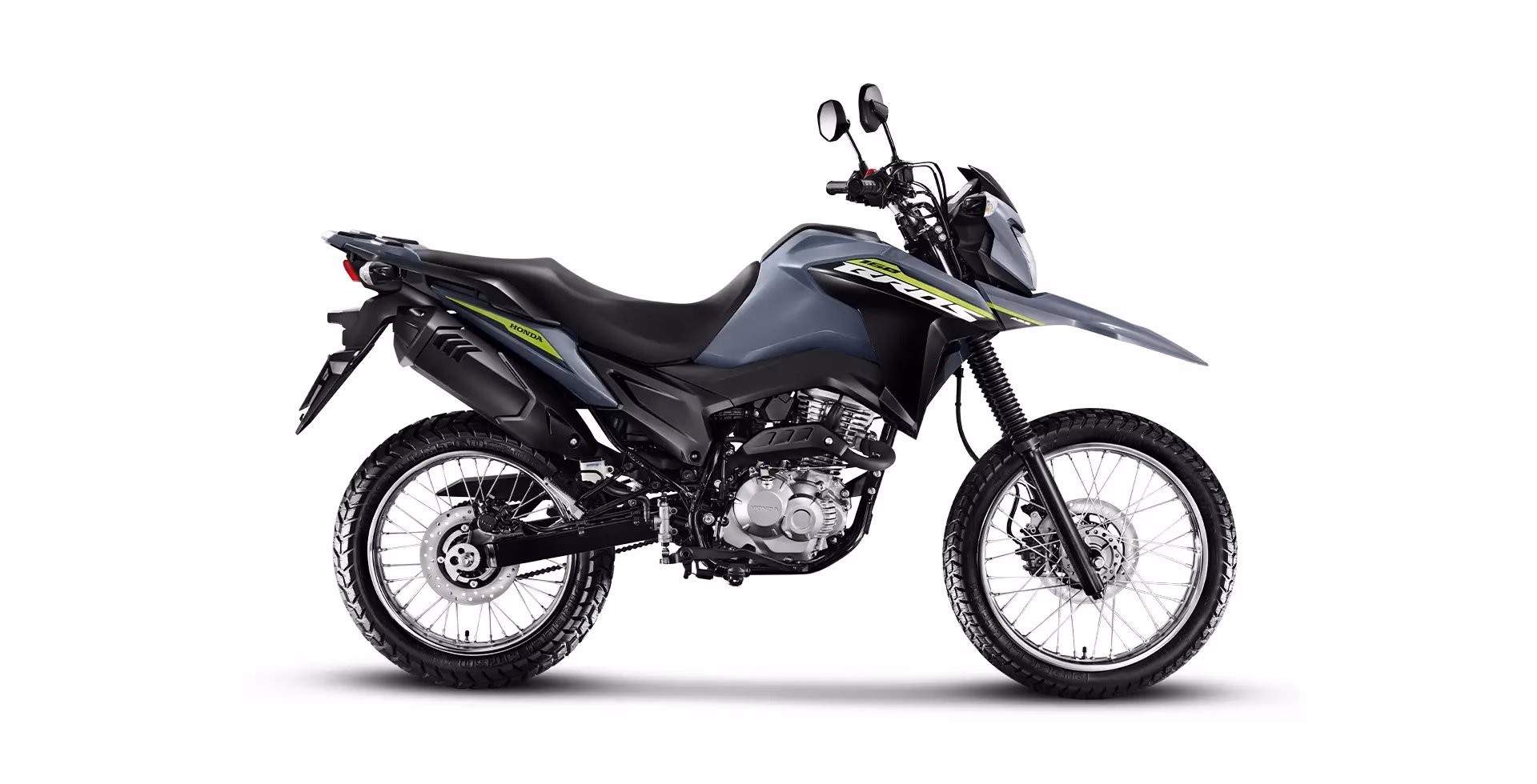 NXR 160 Bros lateral cinza - 6 de 17