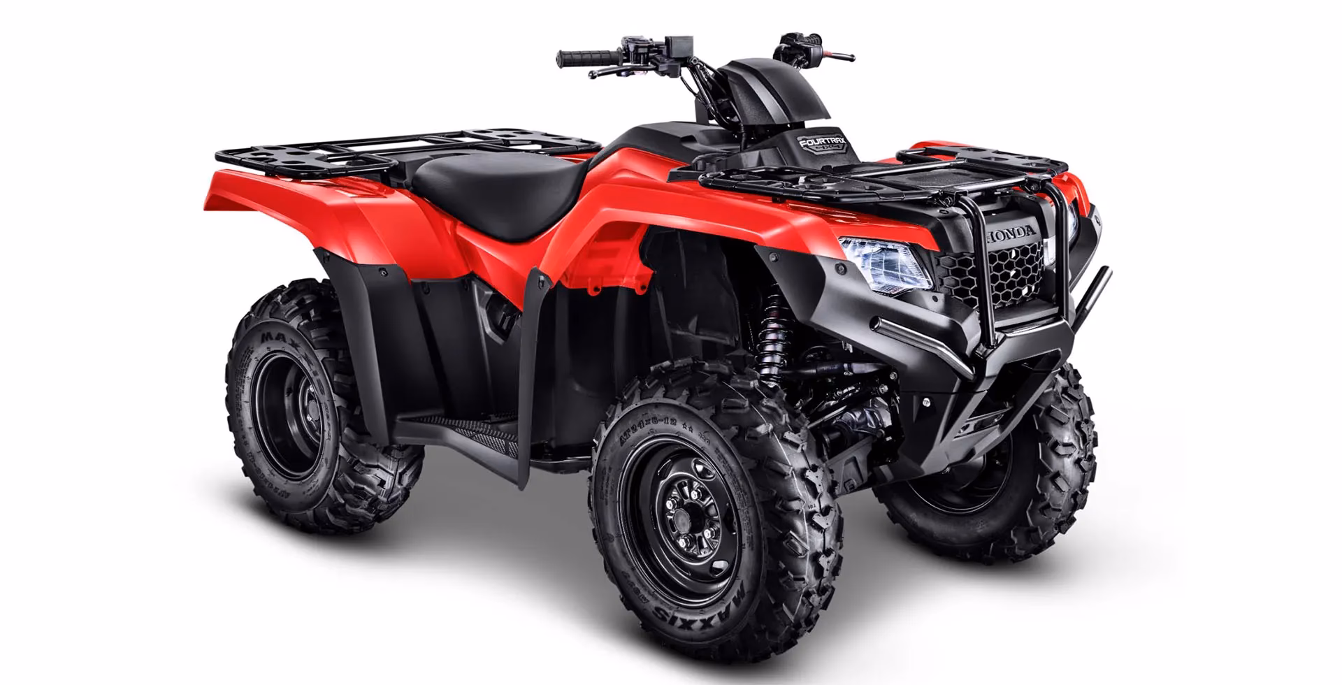 TRX 420 FourTrax na cor vermelha, vista lateral - 4 de 5