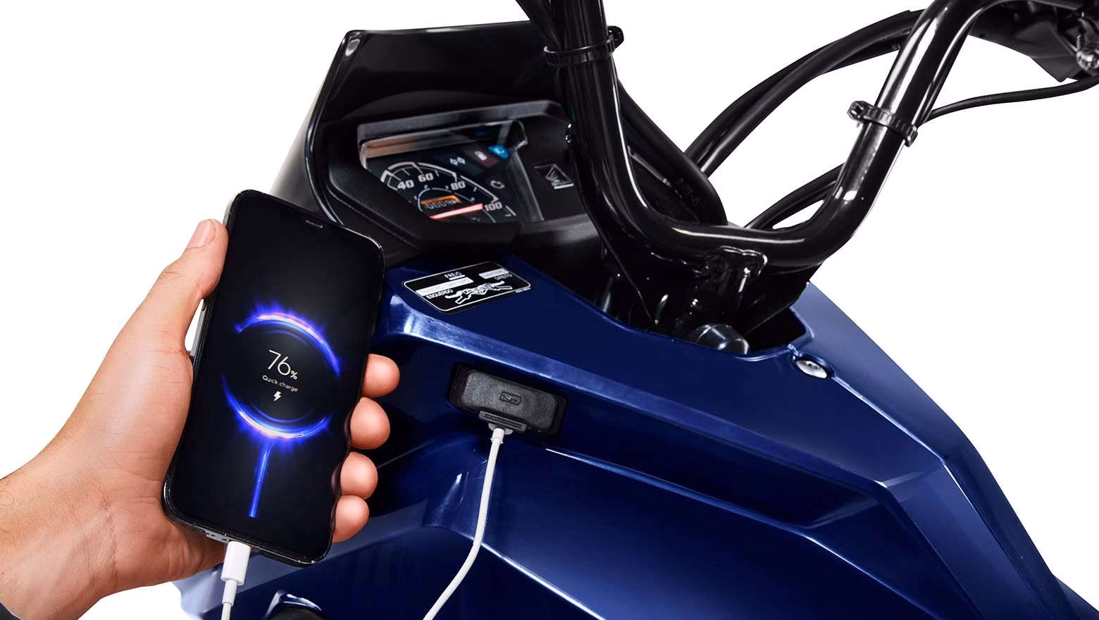 Nova Moto Honda Pop 110i Es Street City Galeria De Fotos Super Close Carregador Opcional Usb C - 19 de 21