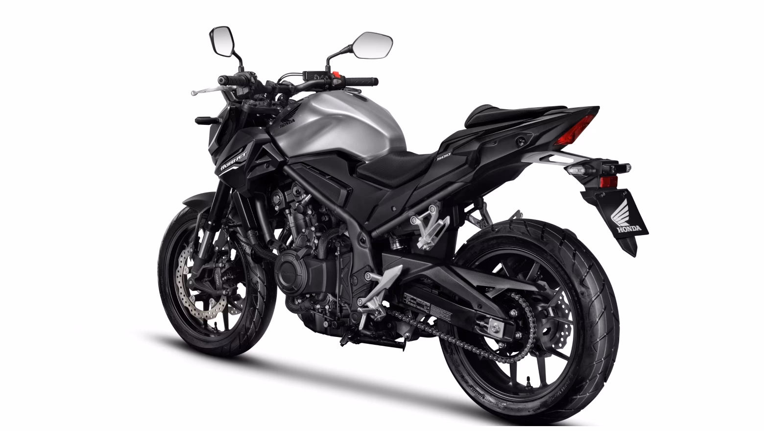 Honda Moto Cb500 Hornet Galeria Diagonal Esquerada Traseira Prata - 16 de 17