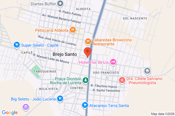 Mapa da localização - Brejo Santo