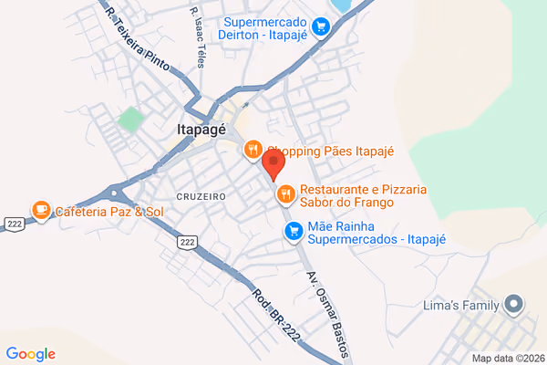 Mapa da localização - Itapajé