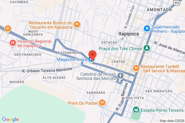 Mapa da localização - Itapipoca