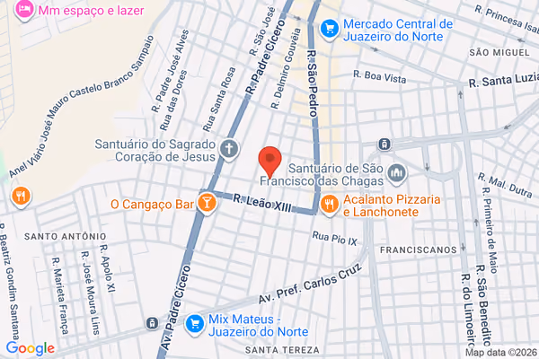 Mapa da localização - Juazeiro do Norte