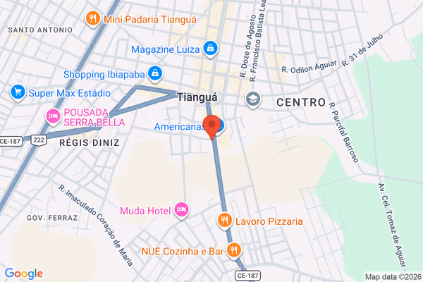 Mapa da localização - Tianguá
