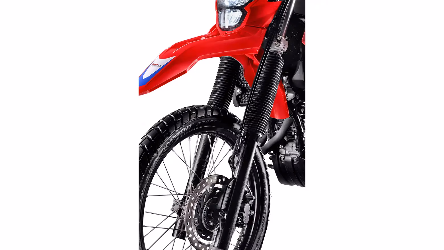 Moto XR 300L Tornado Special Edition Galeria Visão Diagonal Frontal das Rodas, Canelas e Freios ABS  - 2 de 10